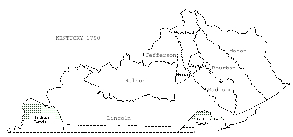 Kentucky 1790 Census