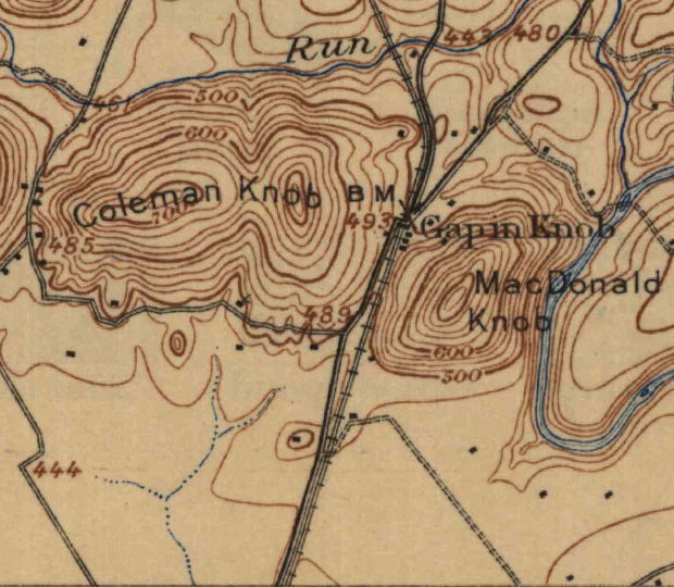 Coleman Knob in 1907